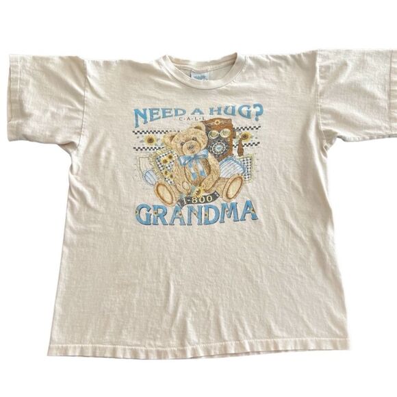 Vintage Ned a hug? Grandma T-shirt made in USA single stitch - Picture 1 of 9